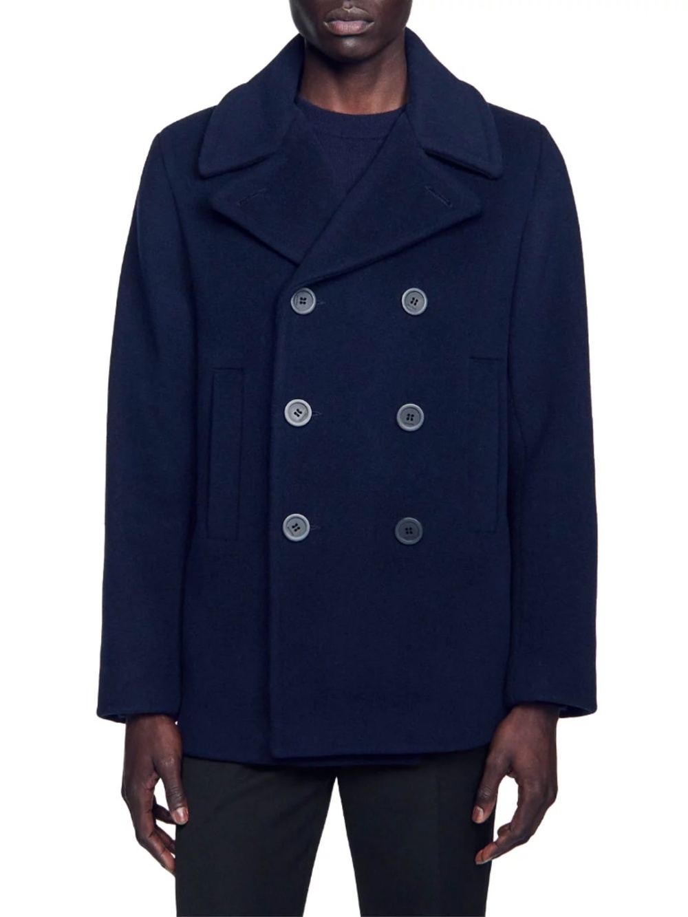 Peacoat Wool Blend Peacoat
